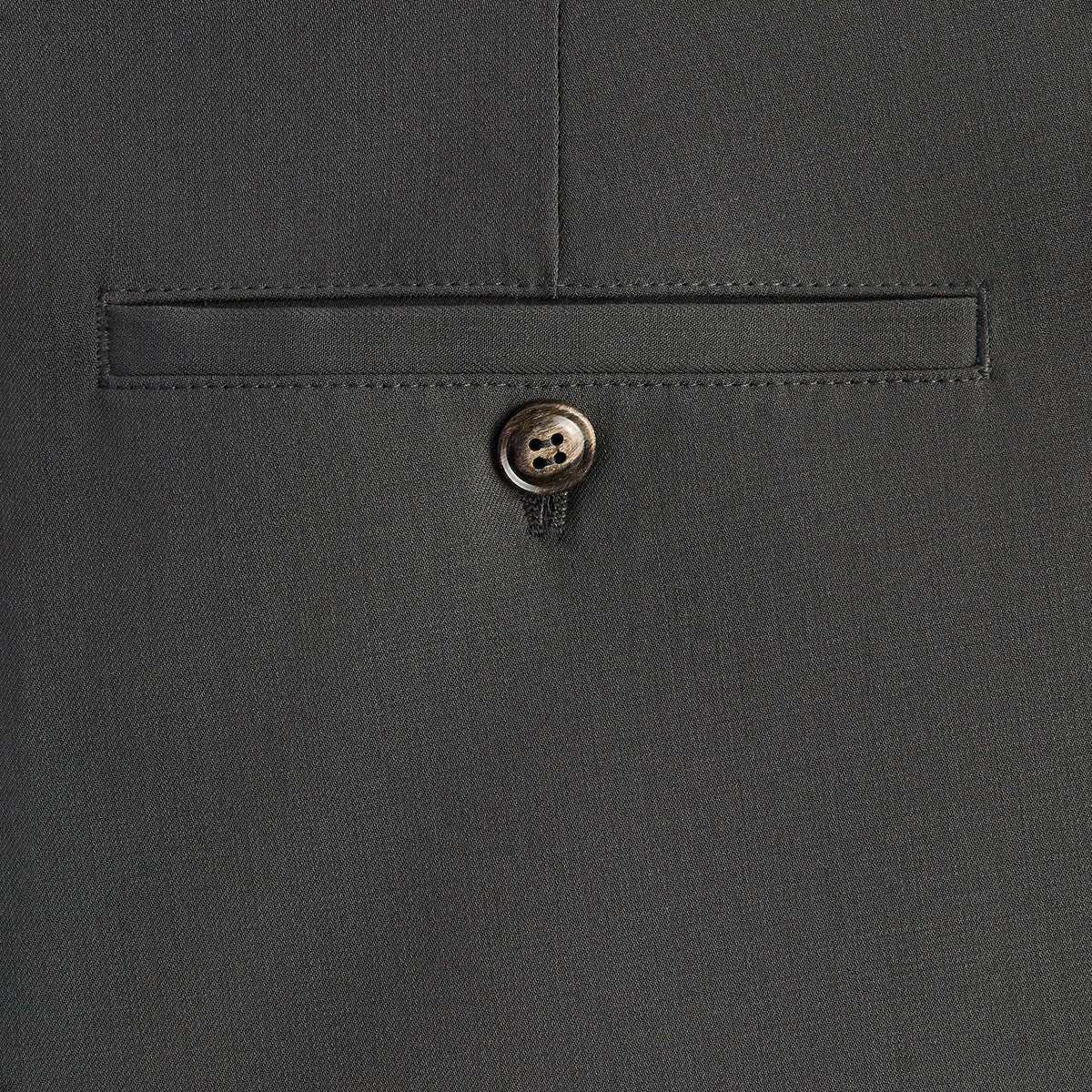 Giorgio Armani &Kin Milano Crepe Flat Front Trouser - Dark Ash