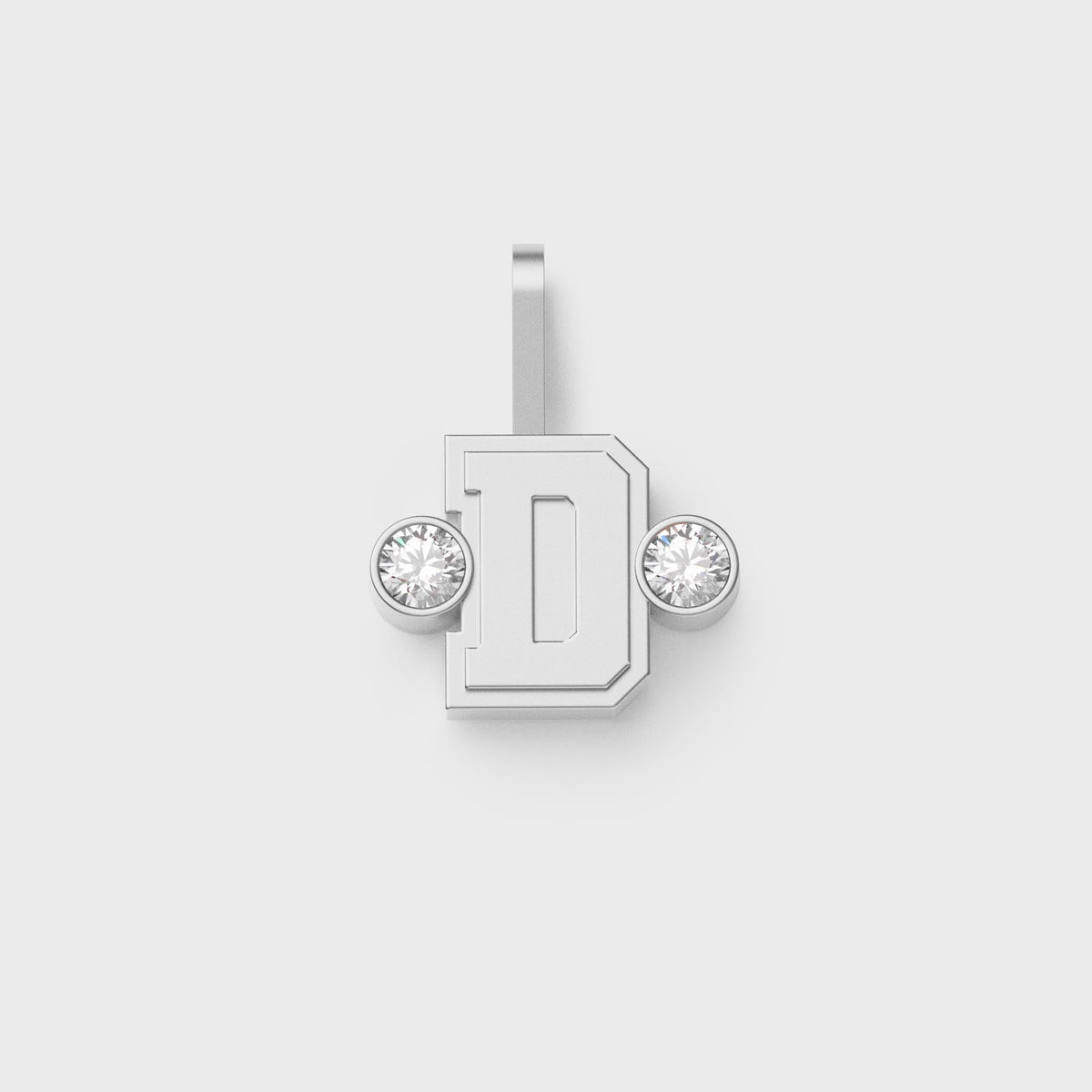 Greg Yuna Sÿlver Babÿ Umlaut Initial 'D' Pendant - Sterling Silver