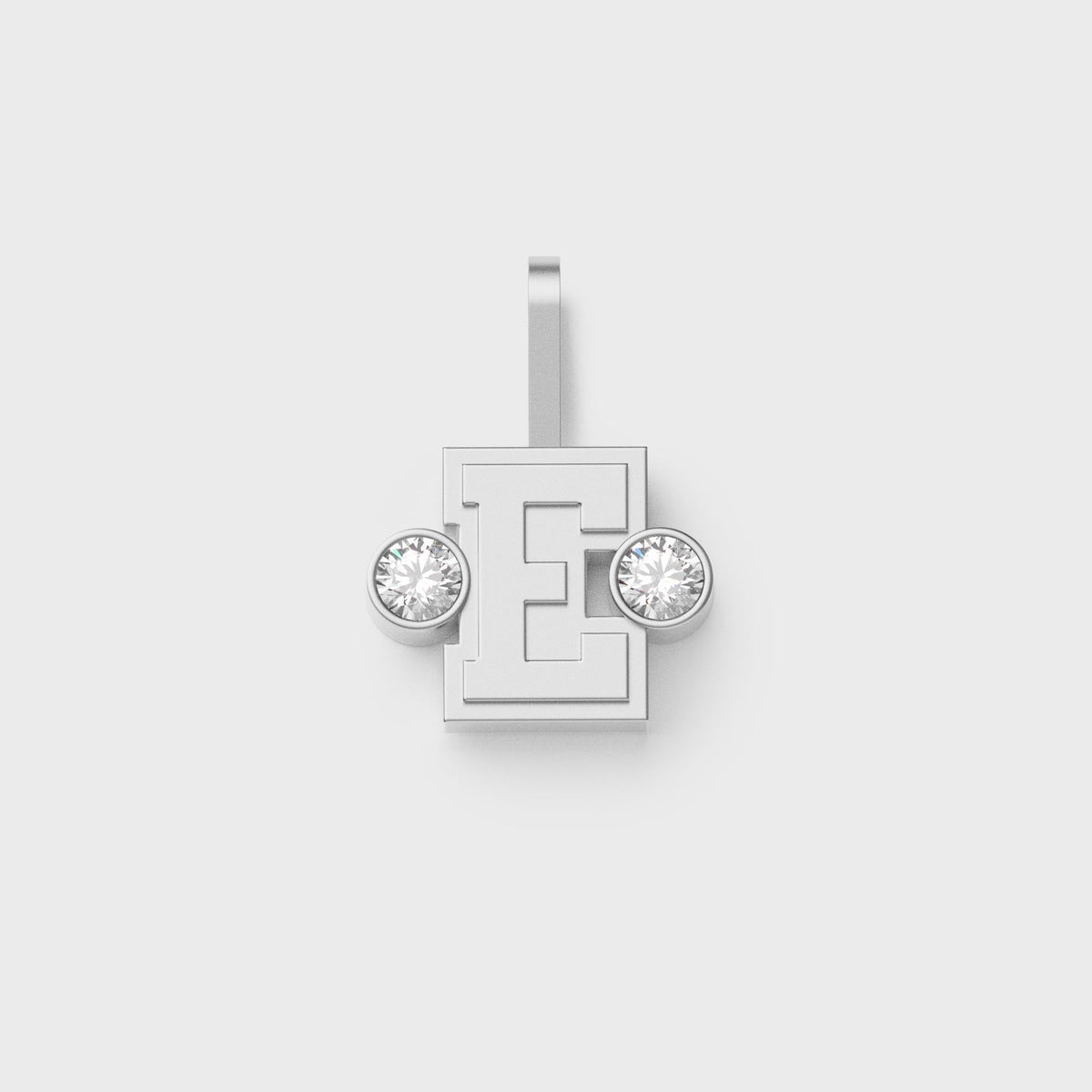 Greg Yuna Sÿlver Babÿ Umlaut Initial 'E' Pendant - Sterling Silver