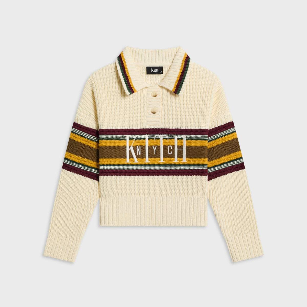 Kith Kids Chunky Knit Rugby Shirt - Sandrift