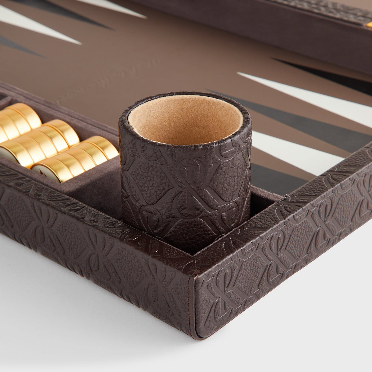 Kith Crest Monogram Backgammon Board - Incognito