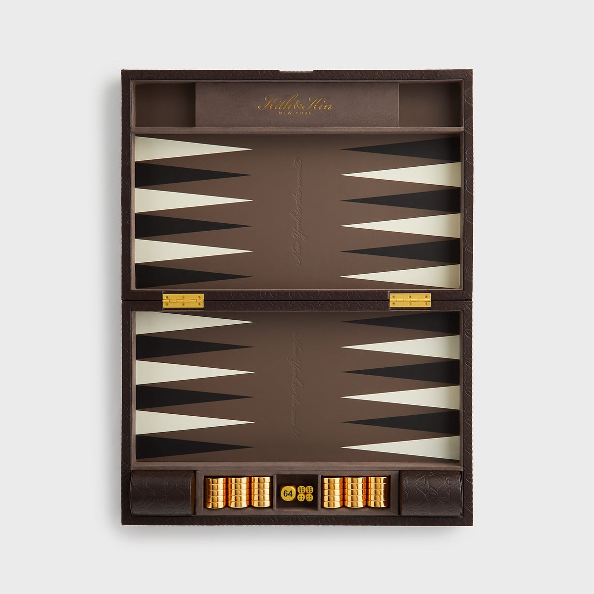 Kith Crest Monogram Backgammon Board - Incognito