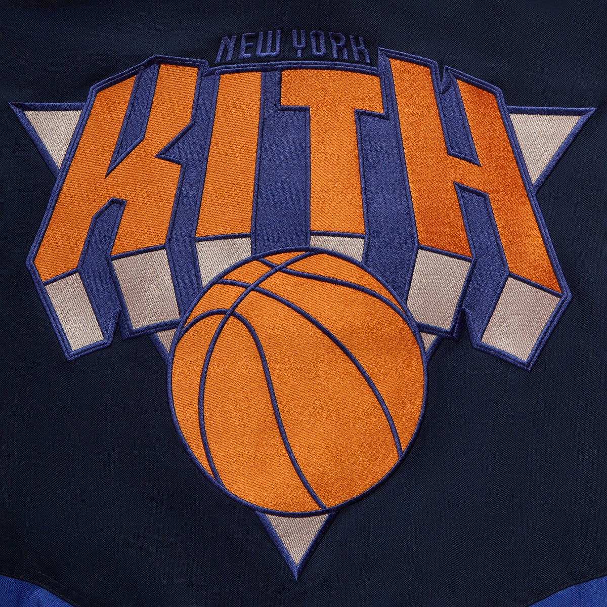 Kith for the New York Knicks Padded Nylon Jacket - Nocturnal