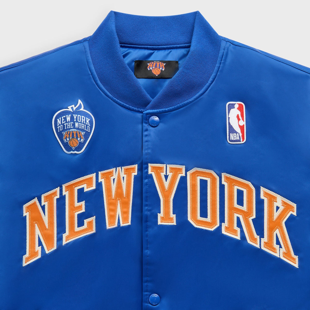 Kith for the New York Knicks Patrick Ewing Classic Satin Bomber Jacket - Current