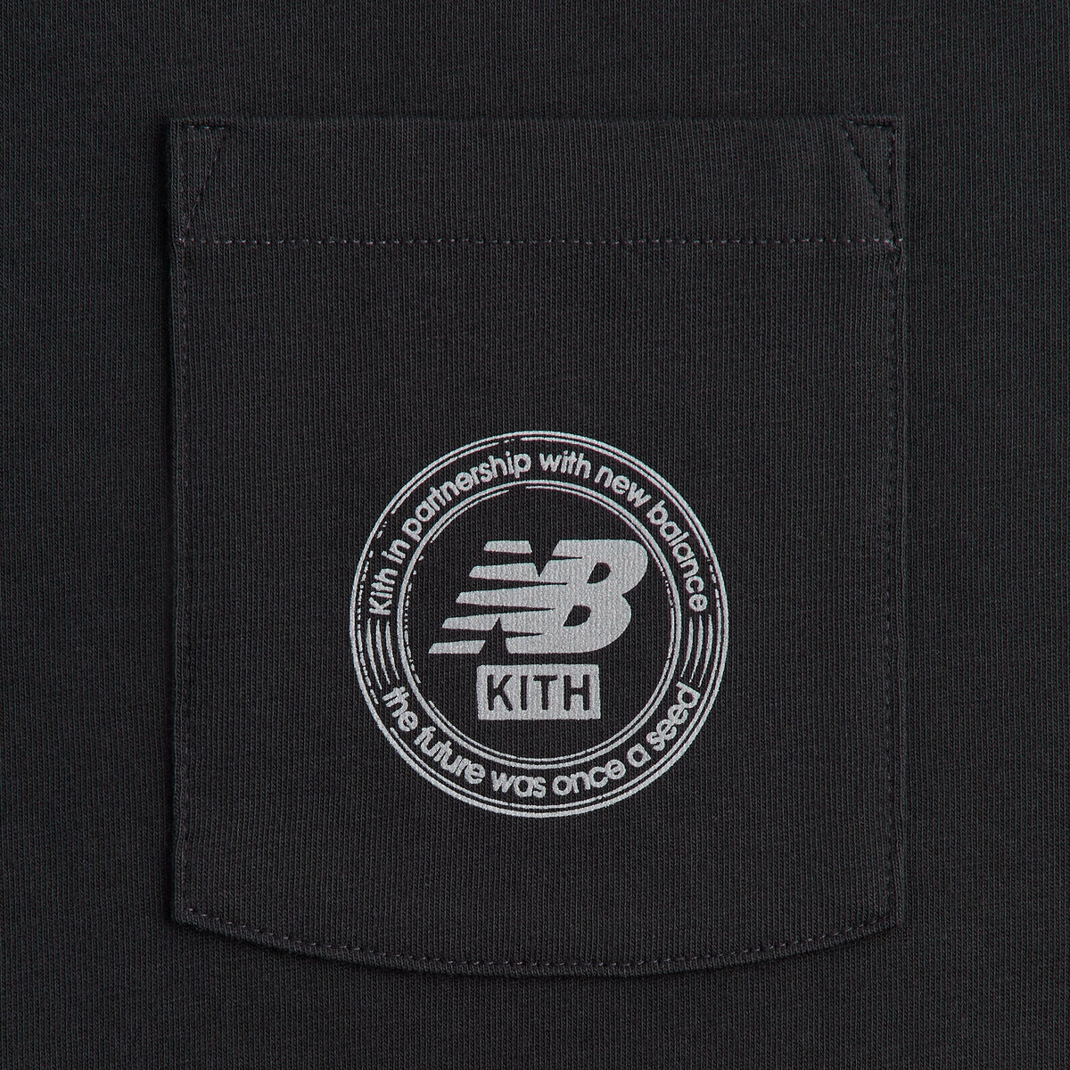 Kith & New Balance Crest Pocket Tee - Black