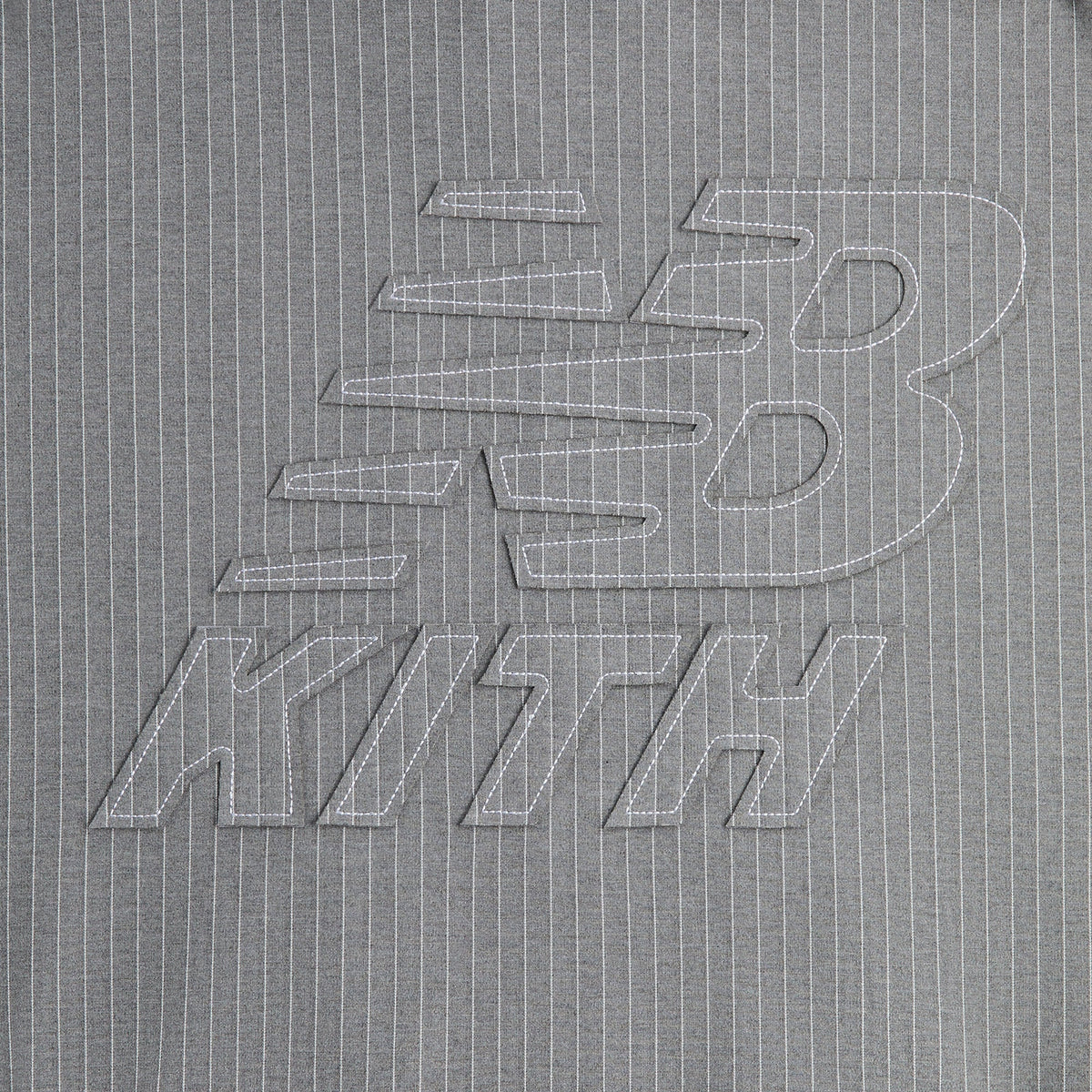 Kith & New Balance Pinstripe Braxton Zip Hoodie - Smoke
