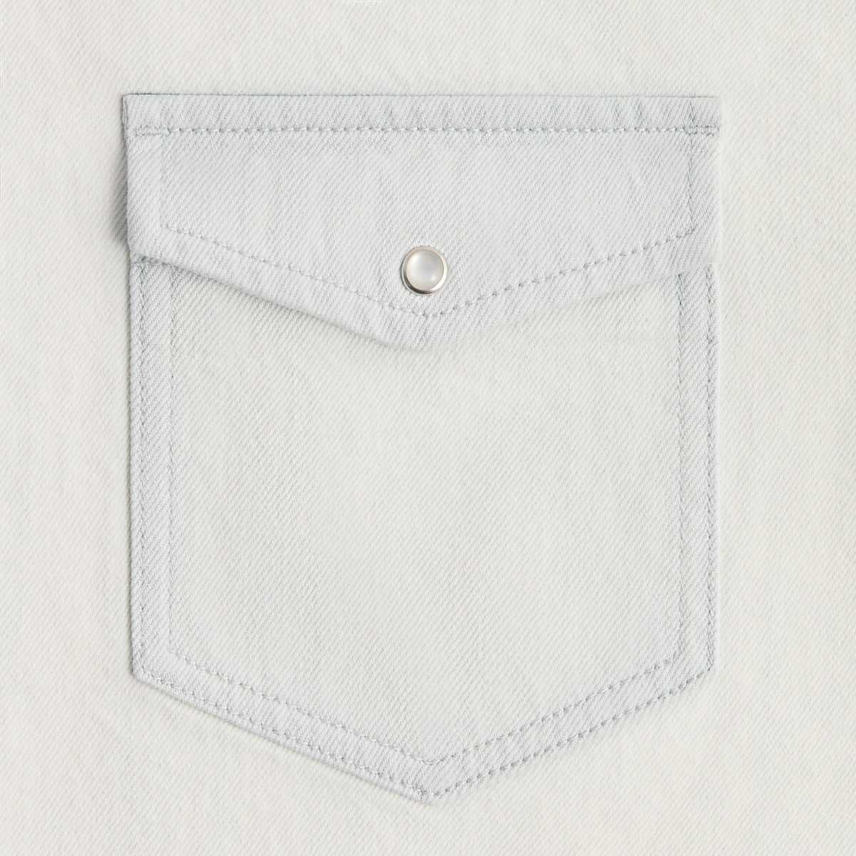 Kith Midweight Denim Long Sleeve Warwick Shirt - Eden Wash