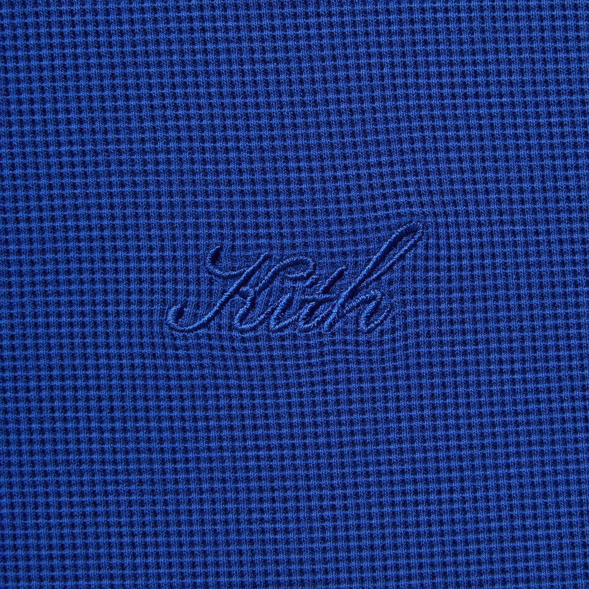 Kith Micro Waffle Long Sleeve Colby Pullover - Current
