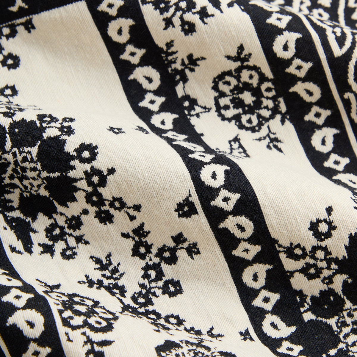 Kith Bandana Jacquard Long Sleeve Willis Shirt - Nocturnal
