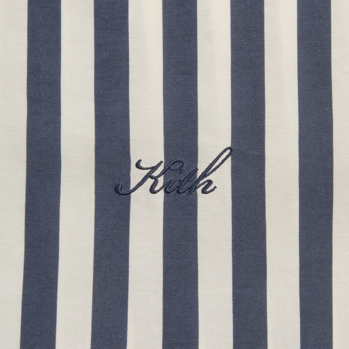 Kith Striped Thompson Camp Collar Shirt - Nocturnal