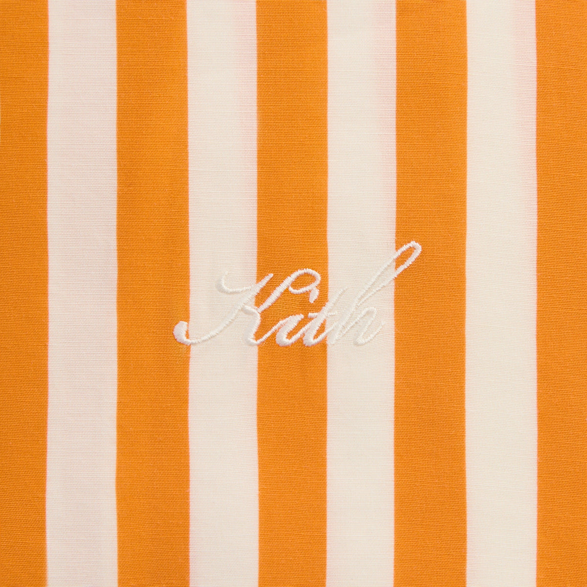 Kith Striped Thompson Camp Collar Shirt - Tiger