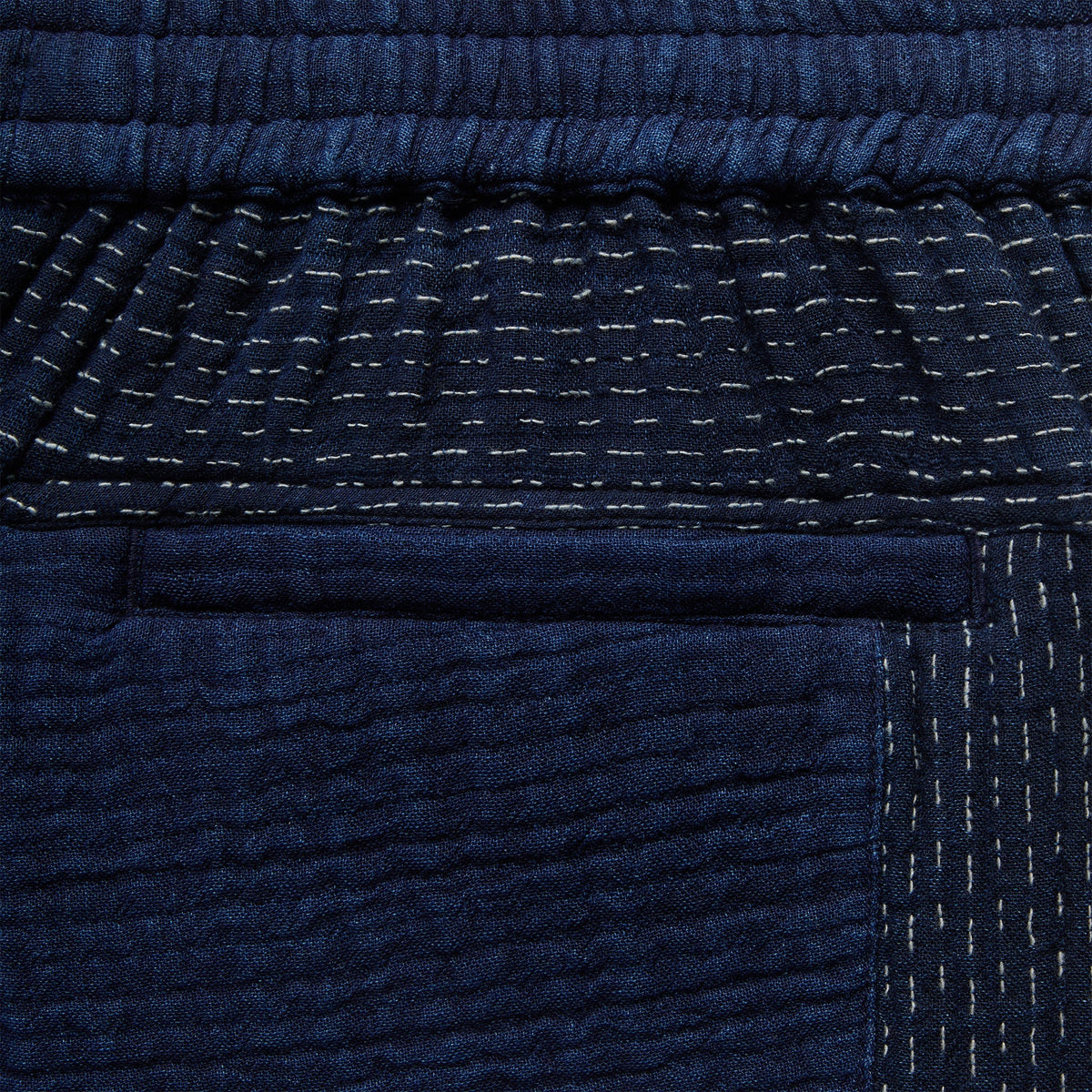 Kith Stitched Patchwork Curtis Short - Mid Indigo