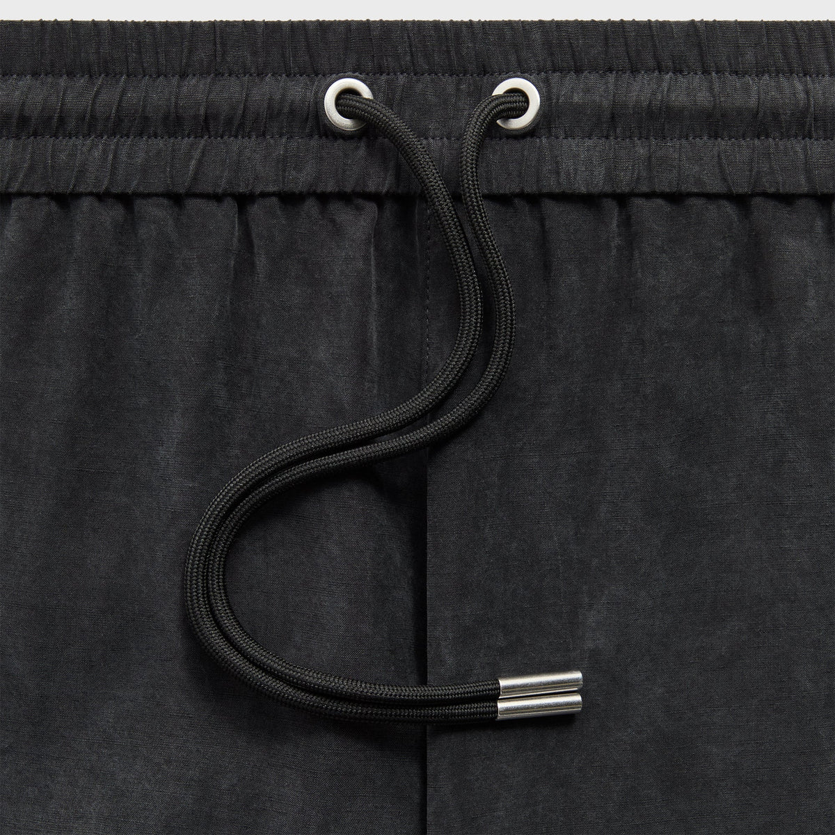 &Kin Cupro Linen Dylan Short - Black