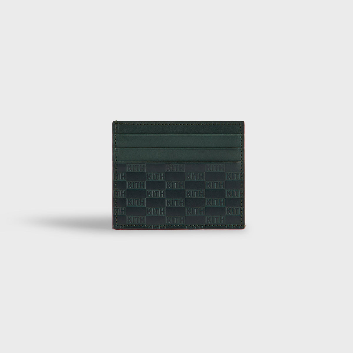 Kith Monogram Leather Card Holder - Equestrian