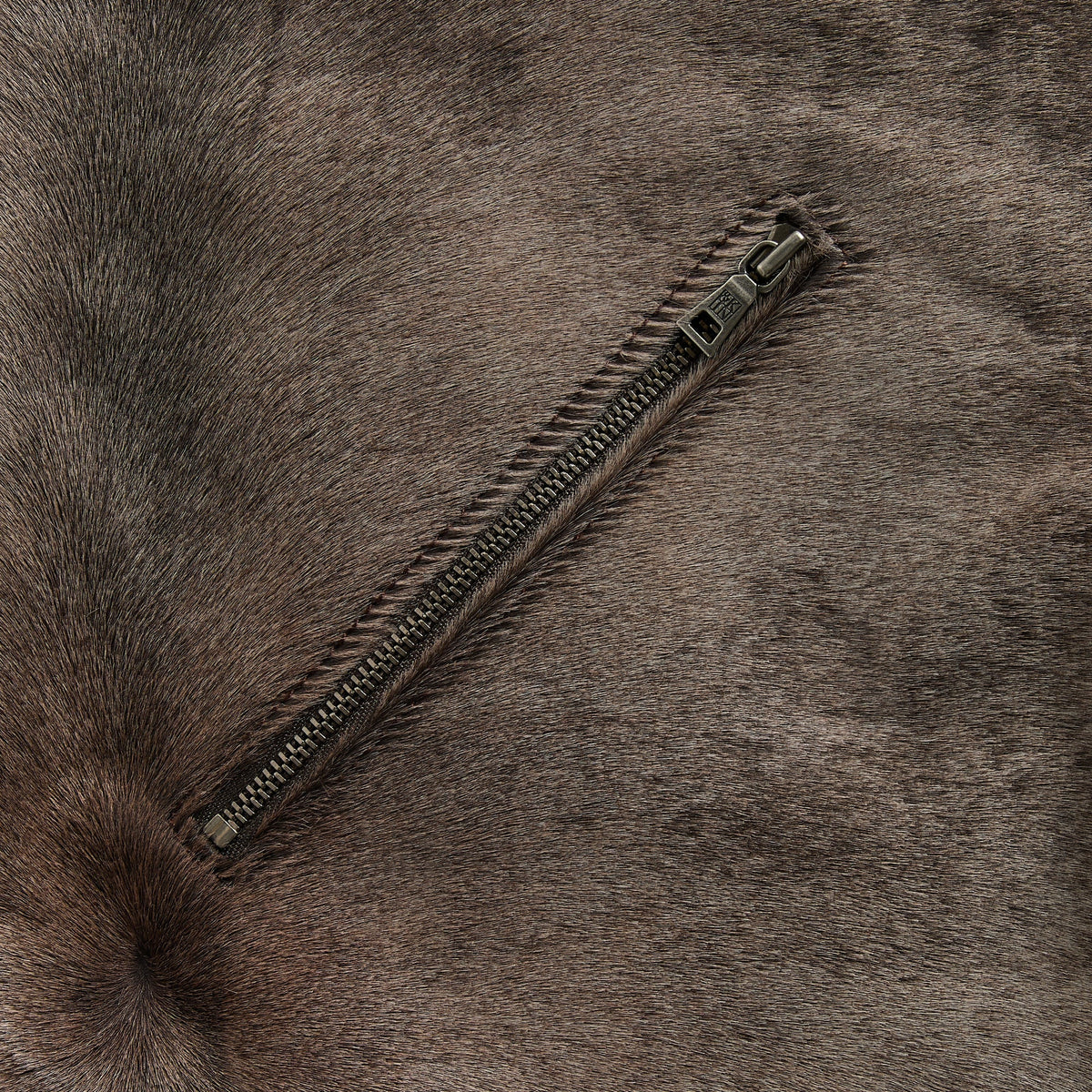 &Kin Pony Hair Cassius Moto Jacket - Underground