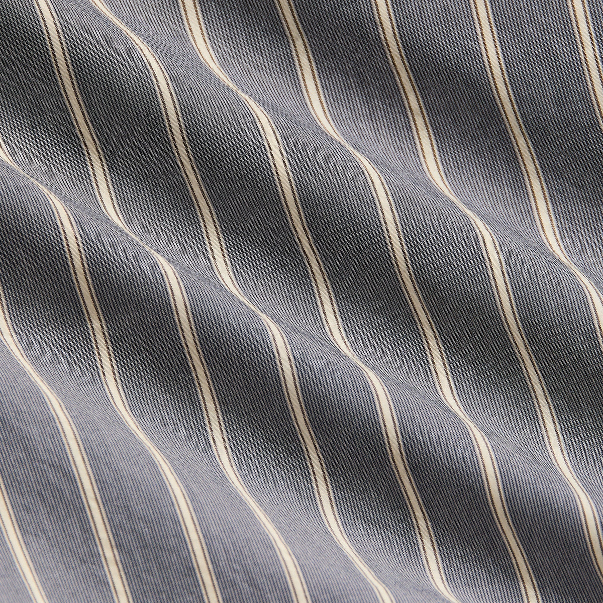 &Kin Striped Poplin Nico Shirt - Chasm