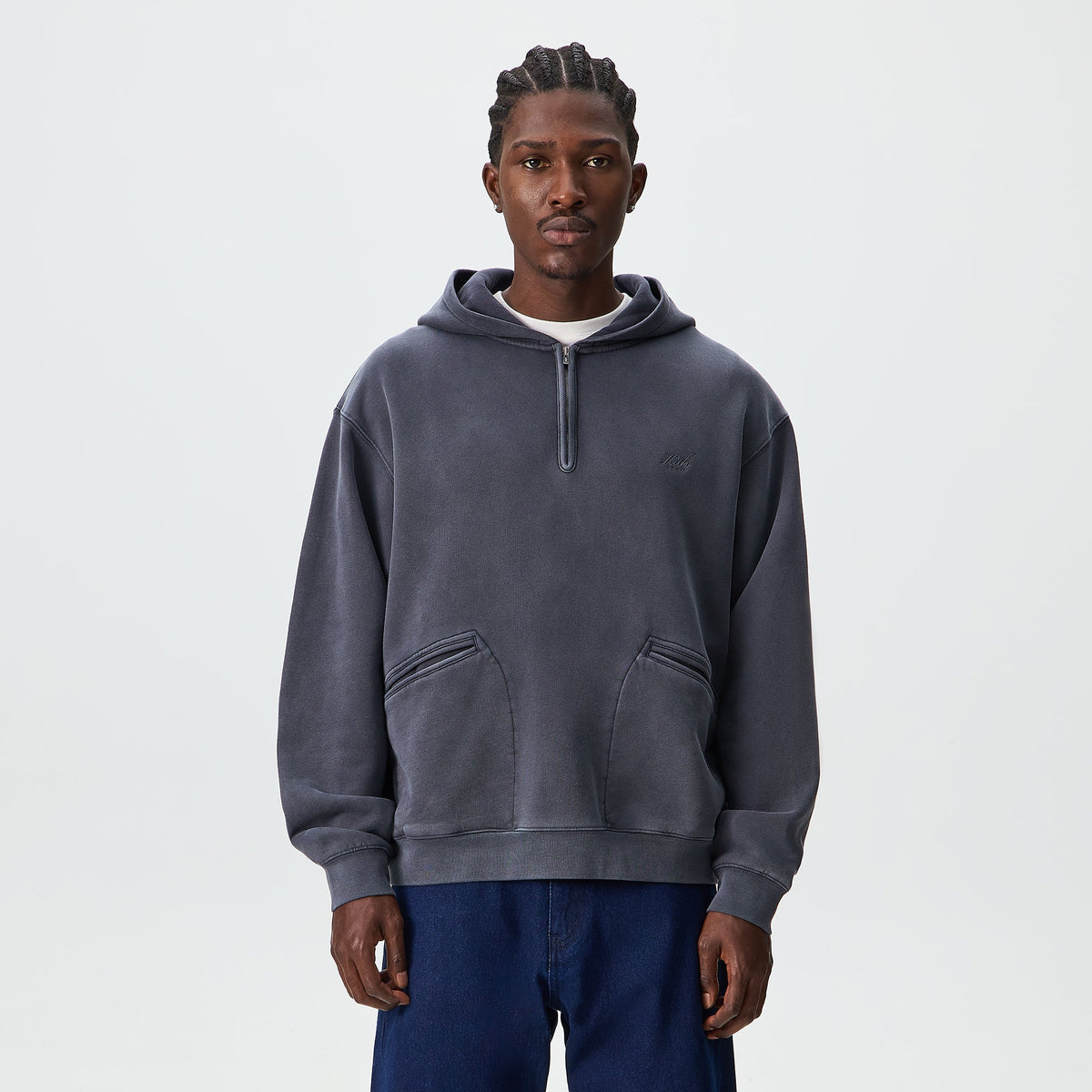 Kith Wilder Quarter Zip Hoodie - Void