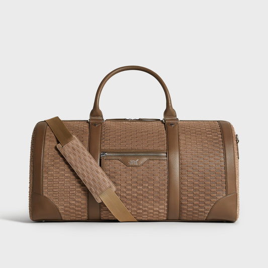 Kith Monogram Suede Traveler K55 Duffle Bag - Java