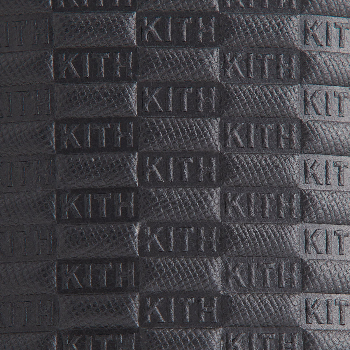 Kith Monogram Saffiano Leather Cigar Case - Black
