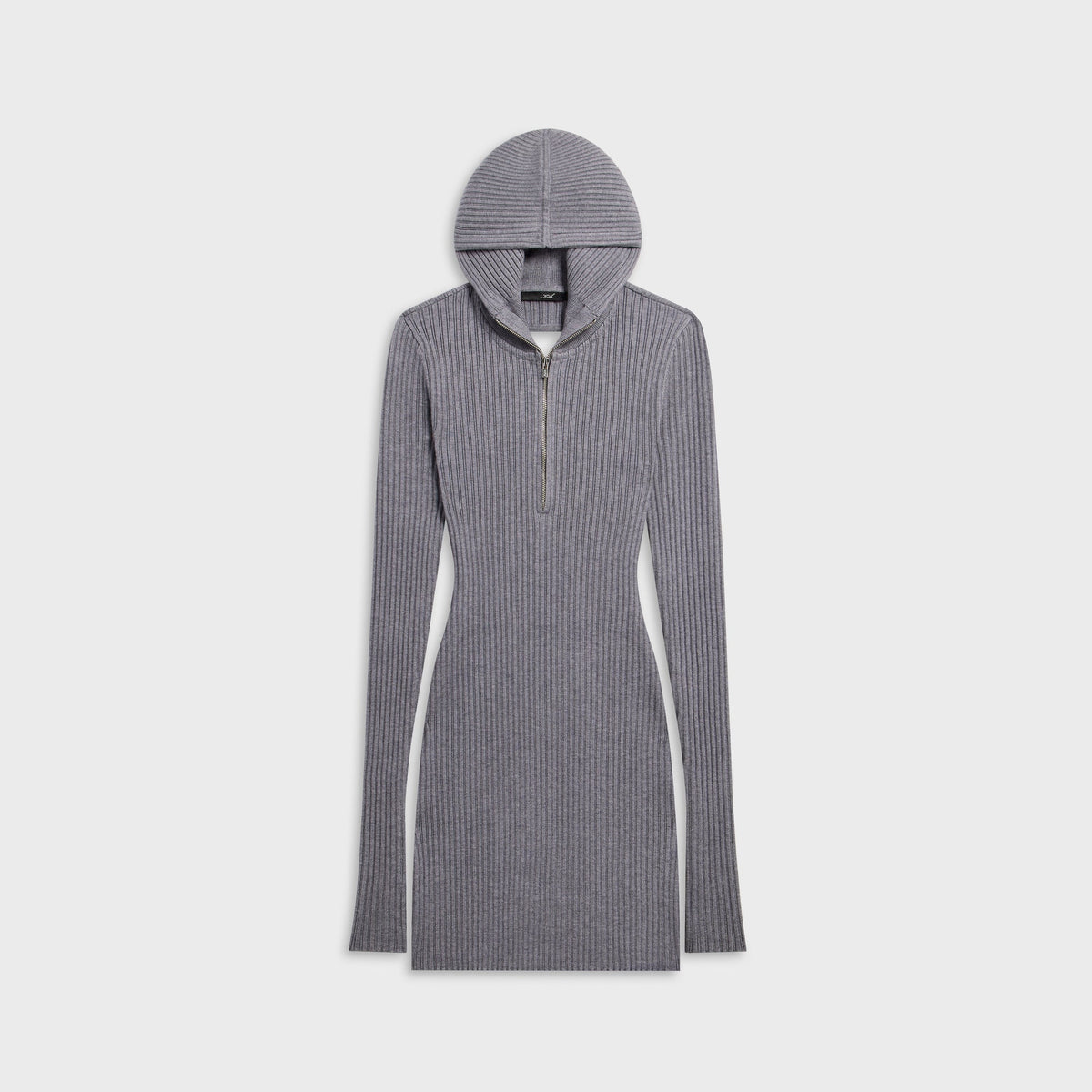 Kith Women Amayna Hooded Backless Mini Dress - Cool Heather Grey