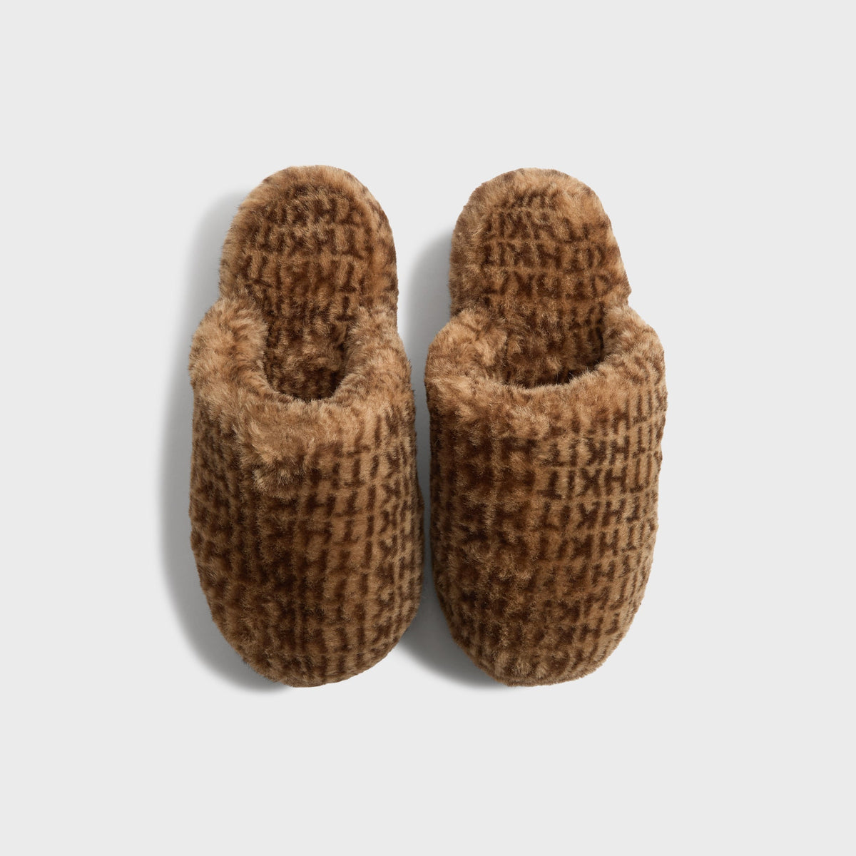 Kith Women Monogram Shearling Slippers - Legacy