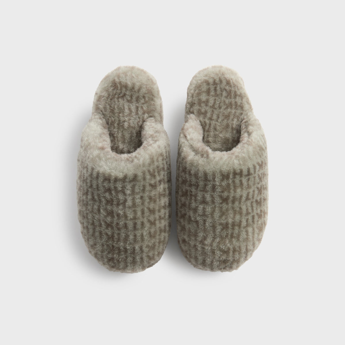Kith Women Monogram Shearling Slippers - Palais
