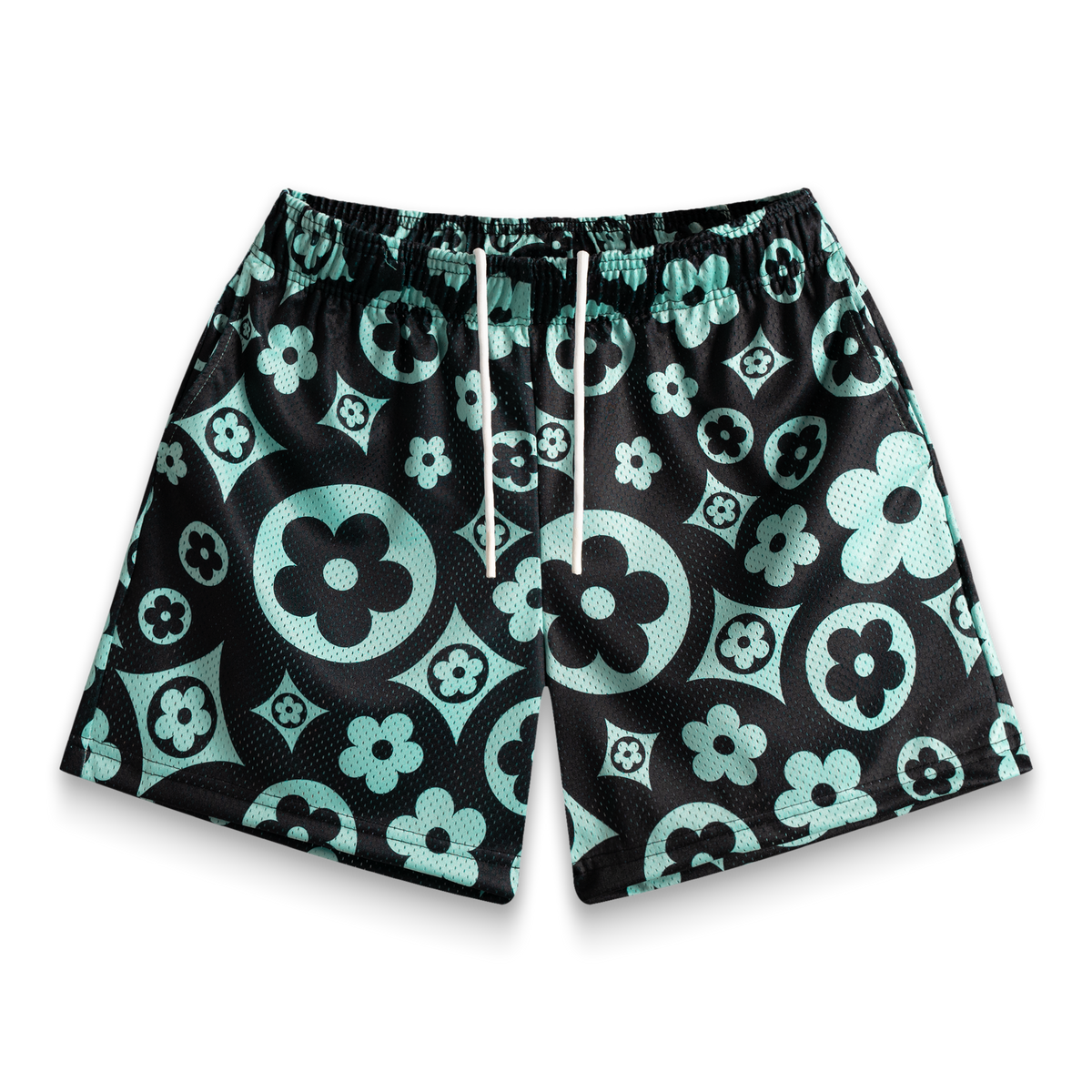 Menthol Flower Shorts