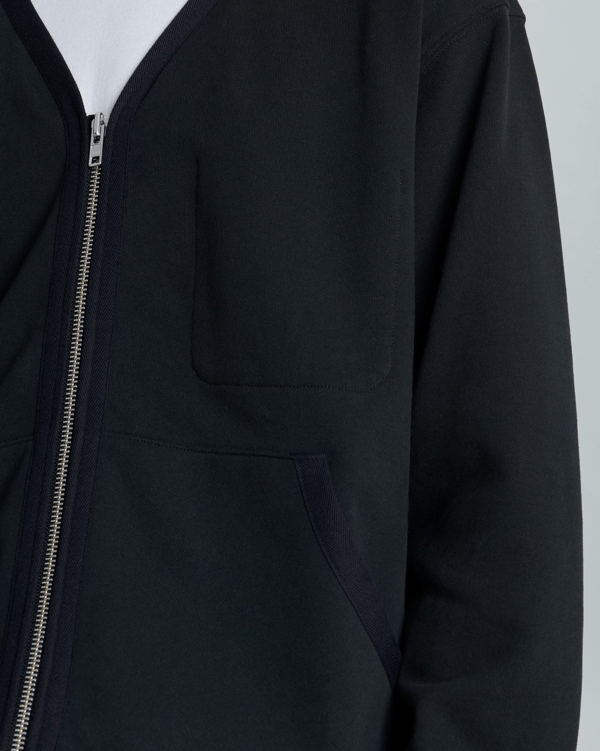 Albright Black Zip Cardigan
