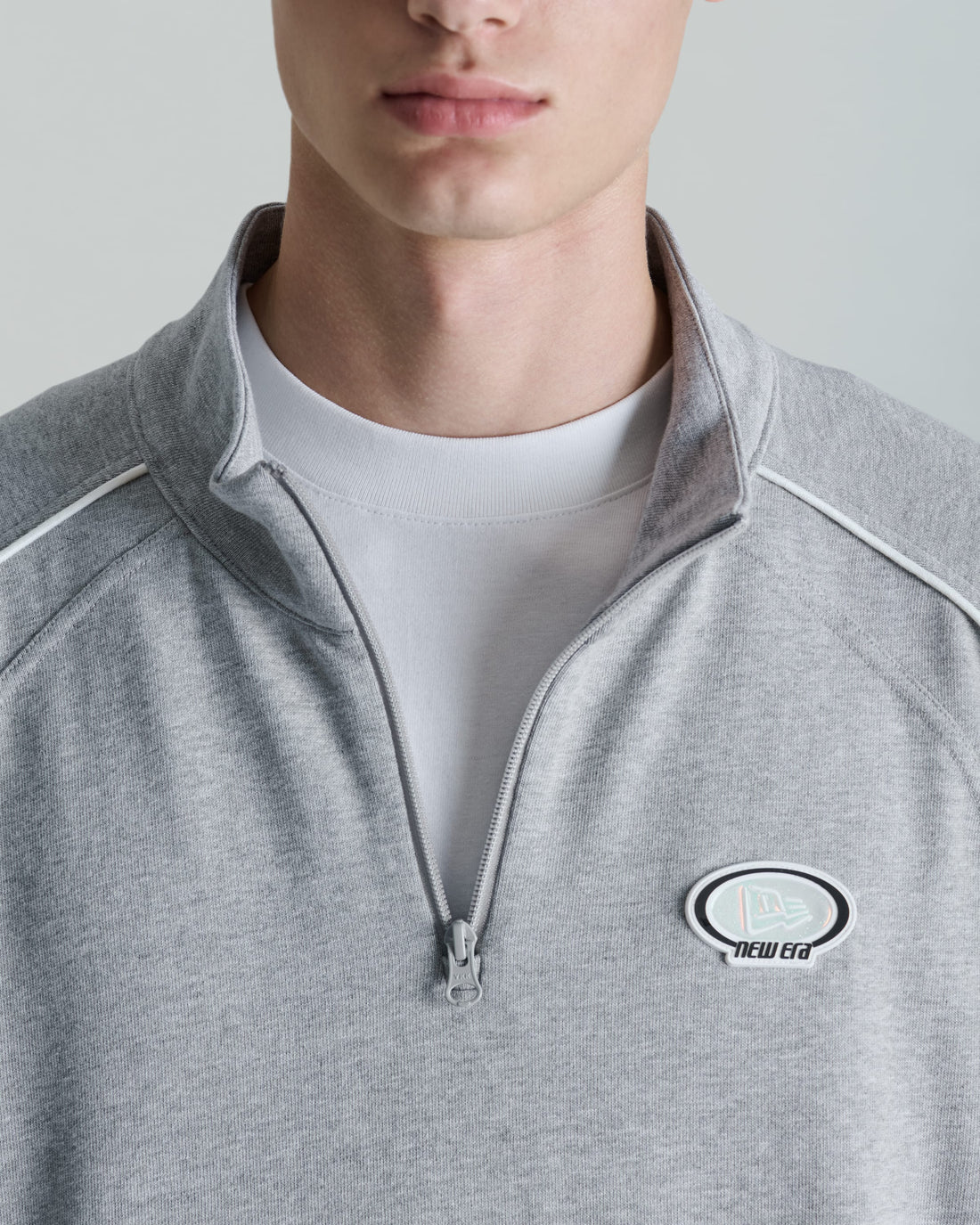 Shoreline Heather Gray Half-Zip Pullover
