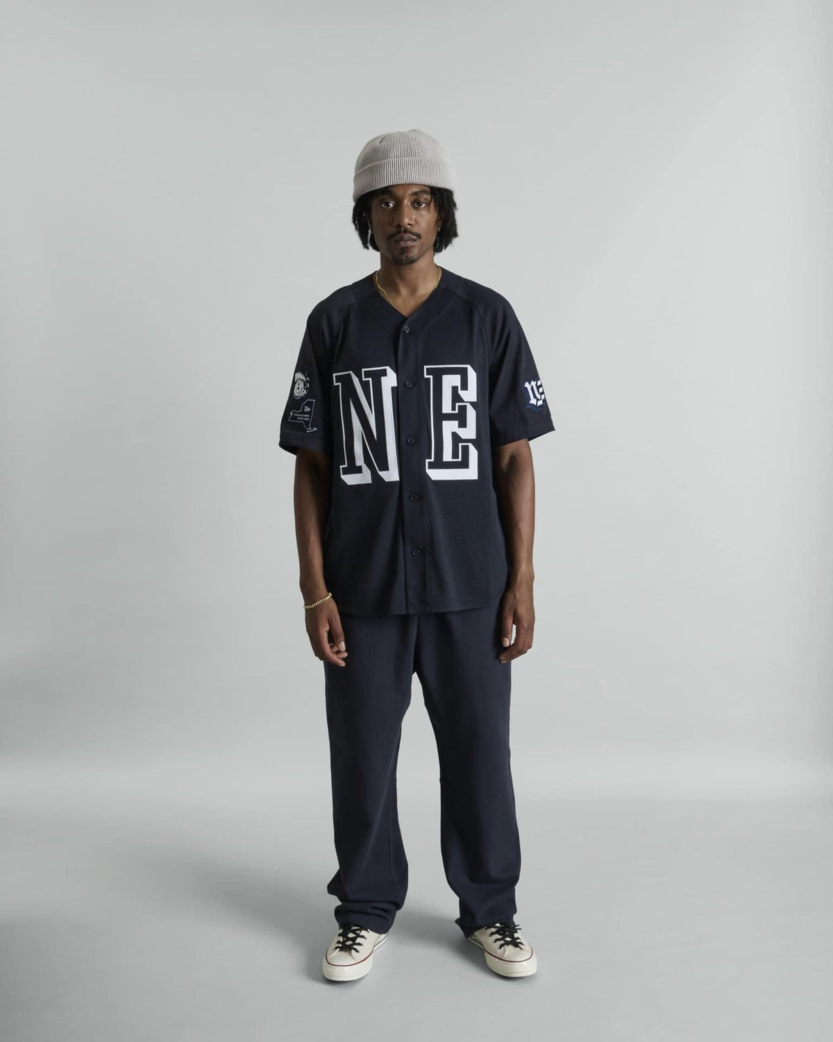 Warren Navy Raglan Baseball Jersey