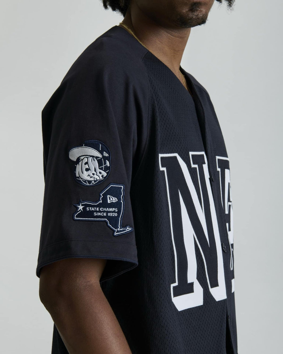 Warren Navy Raglan Baseball Jersey