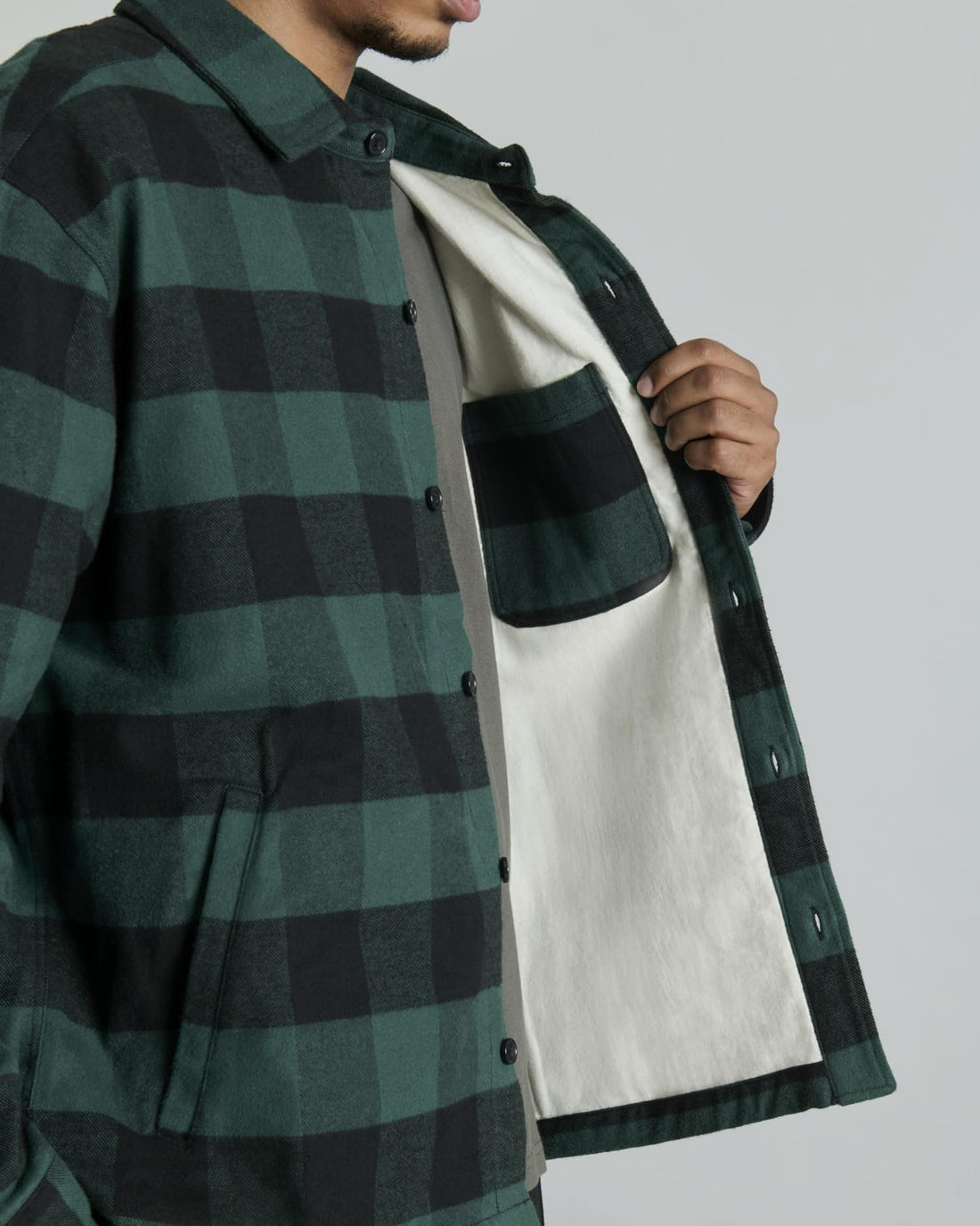 Lumber Plaid Kelly Green Shirt Jacket