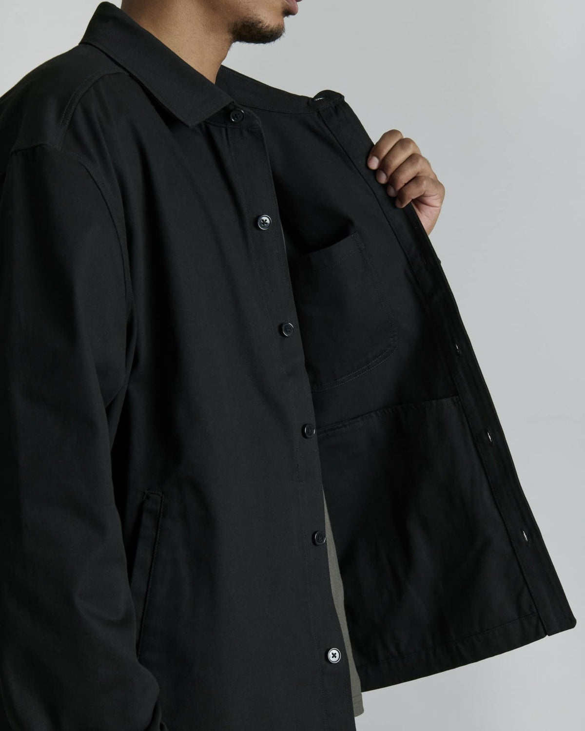 Ellicott Black Shirt Jacket