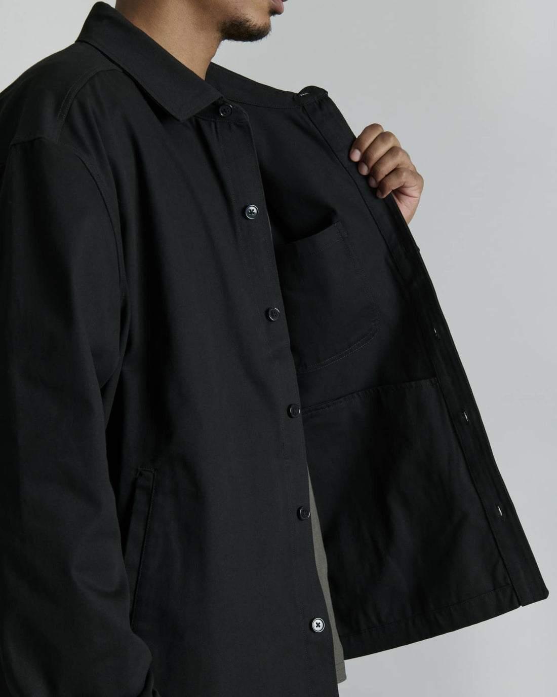 Ellicott Black Shirt Jacket