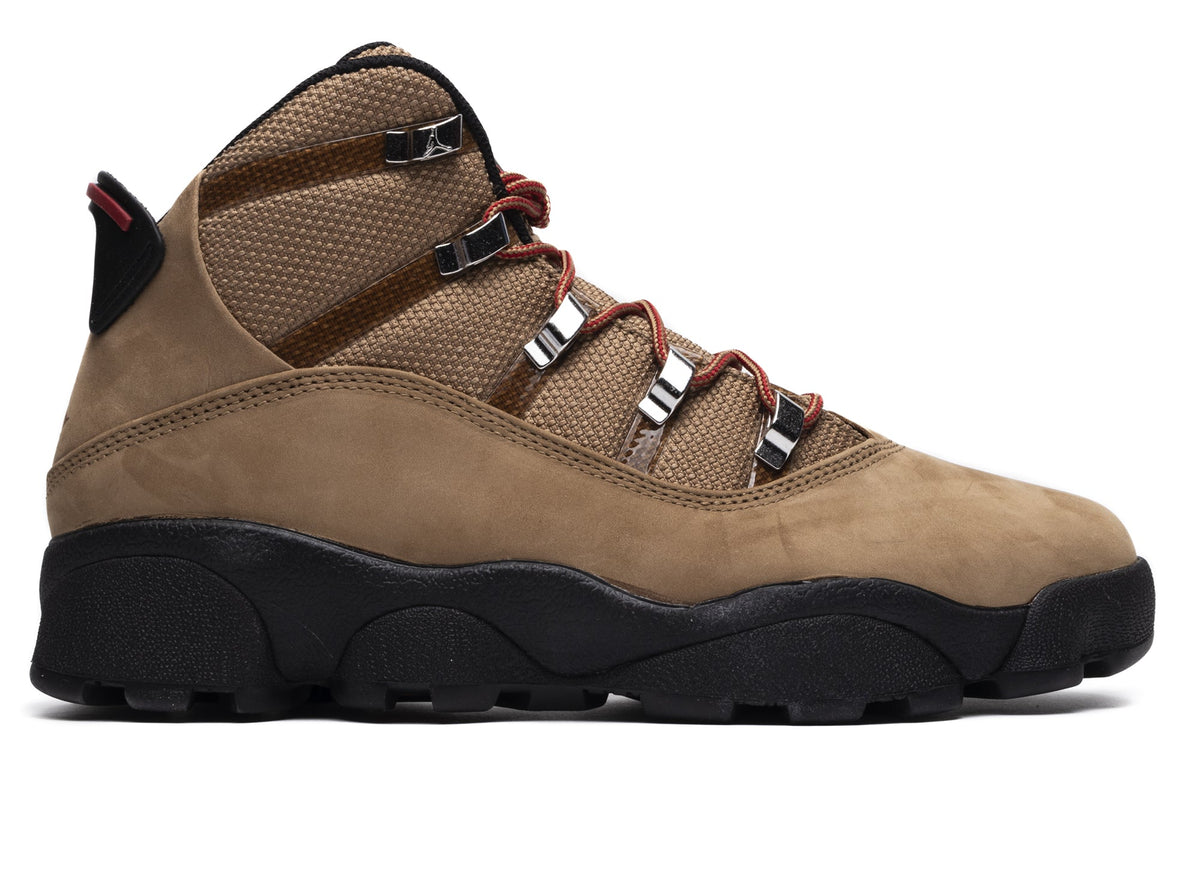 Jordan Winterized 6 Rings in Rocky Tan / Varsity Red / Black