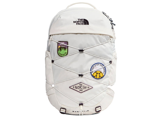 Women's The North Face Borealis Patch Backpack in White Dune