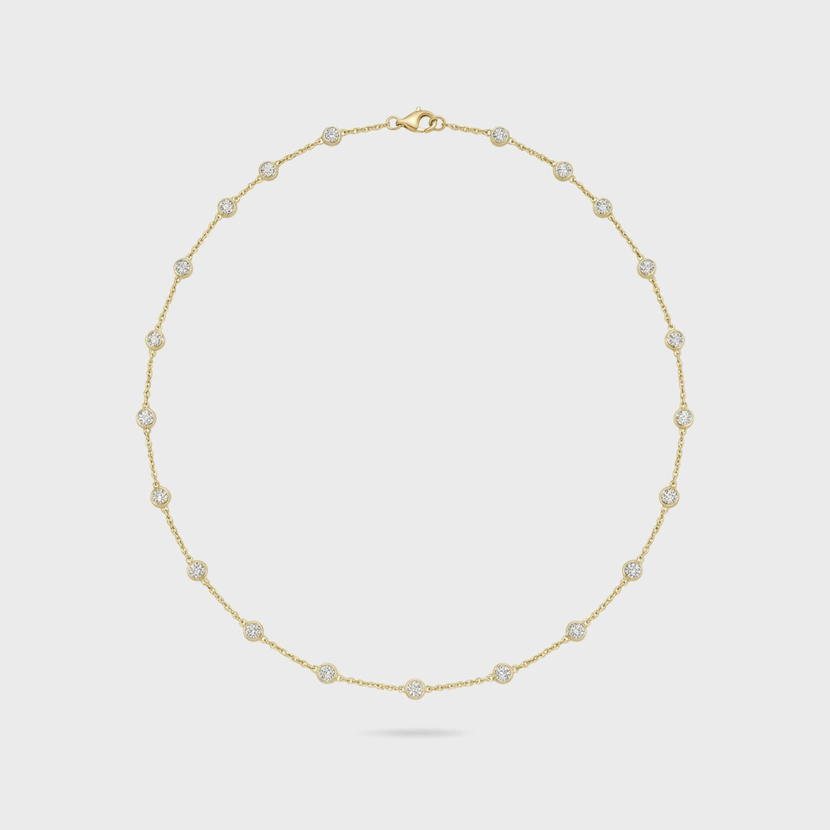 Shashi Diamond Station Necklace - Gold