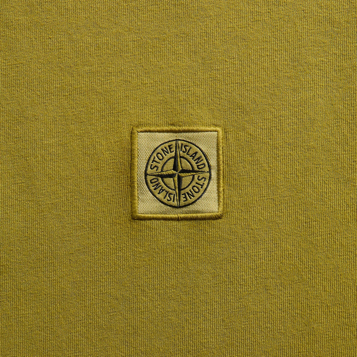 Stone Island Regular Fit Tee With Compass Patch - Cactus