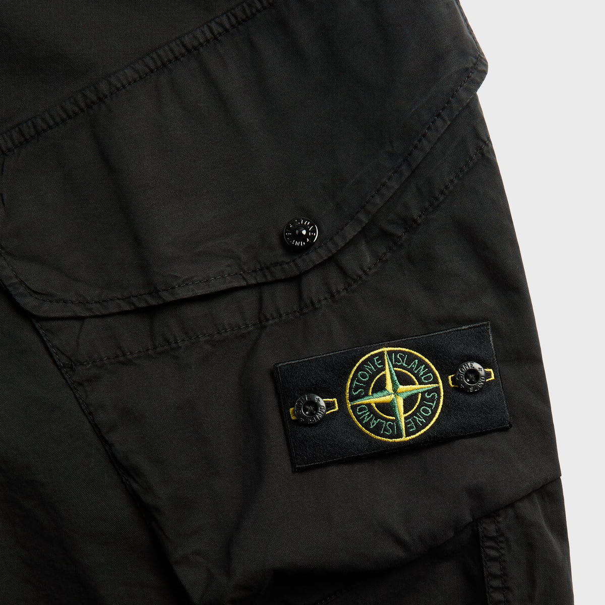 Stone Island Stretch Cotton Cargo Trouser - Black