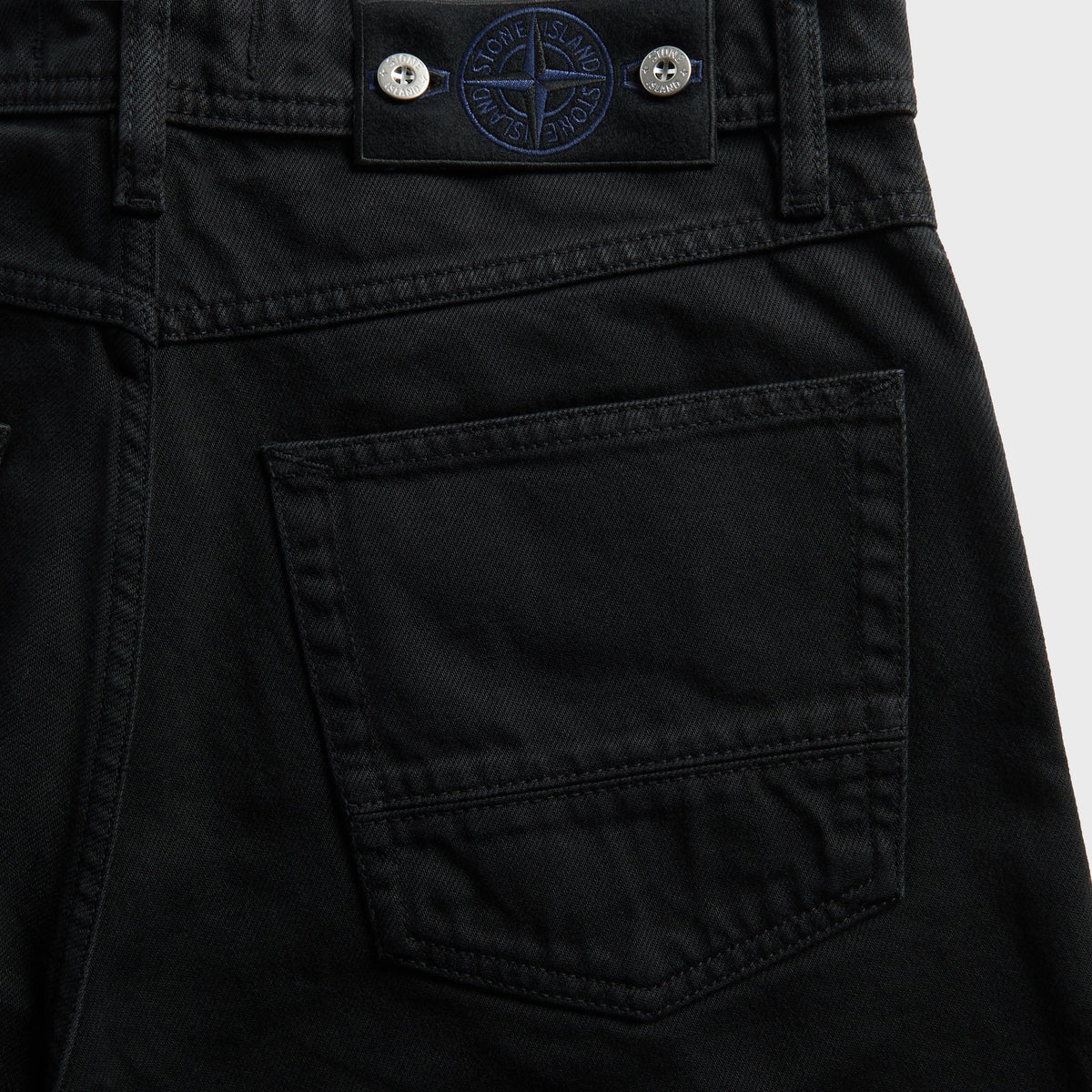 Stone Island Light Bull Denim-TC Loose-fit Jean - Black