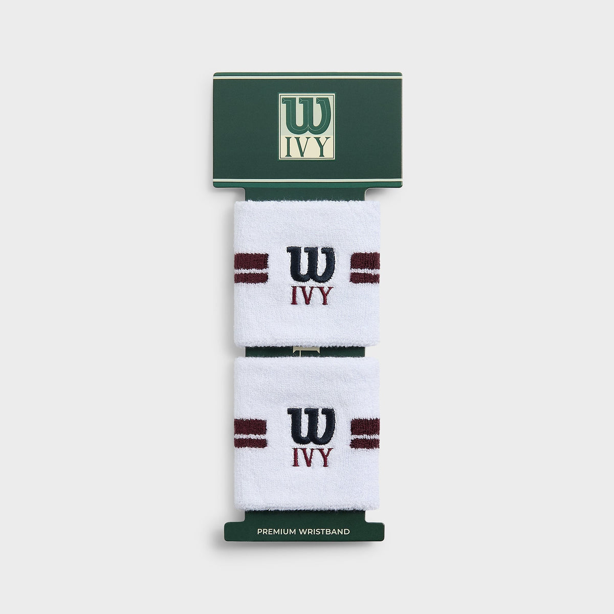 Kith Ivy for Wilson Terry Stripe Wristbands - White