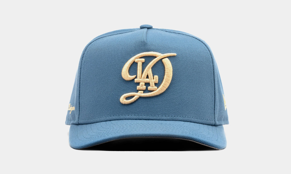 Shoe Palace Exclusive Los Angeles Dodgers City 950AF Snapback Mens Hat (Light Blue/Chrome)