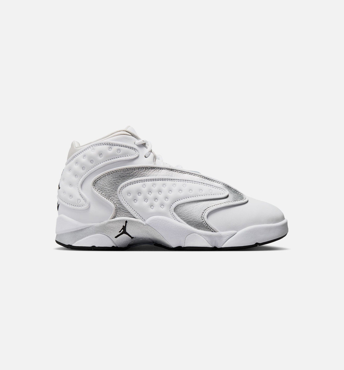 Air Jordan OG Womens Lifestyle Shoe - White/Black/Metallic Silver
