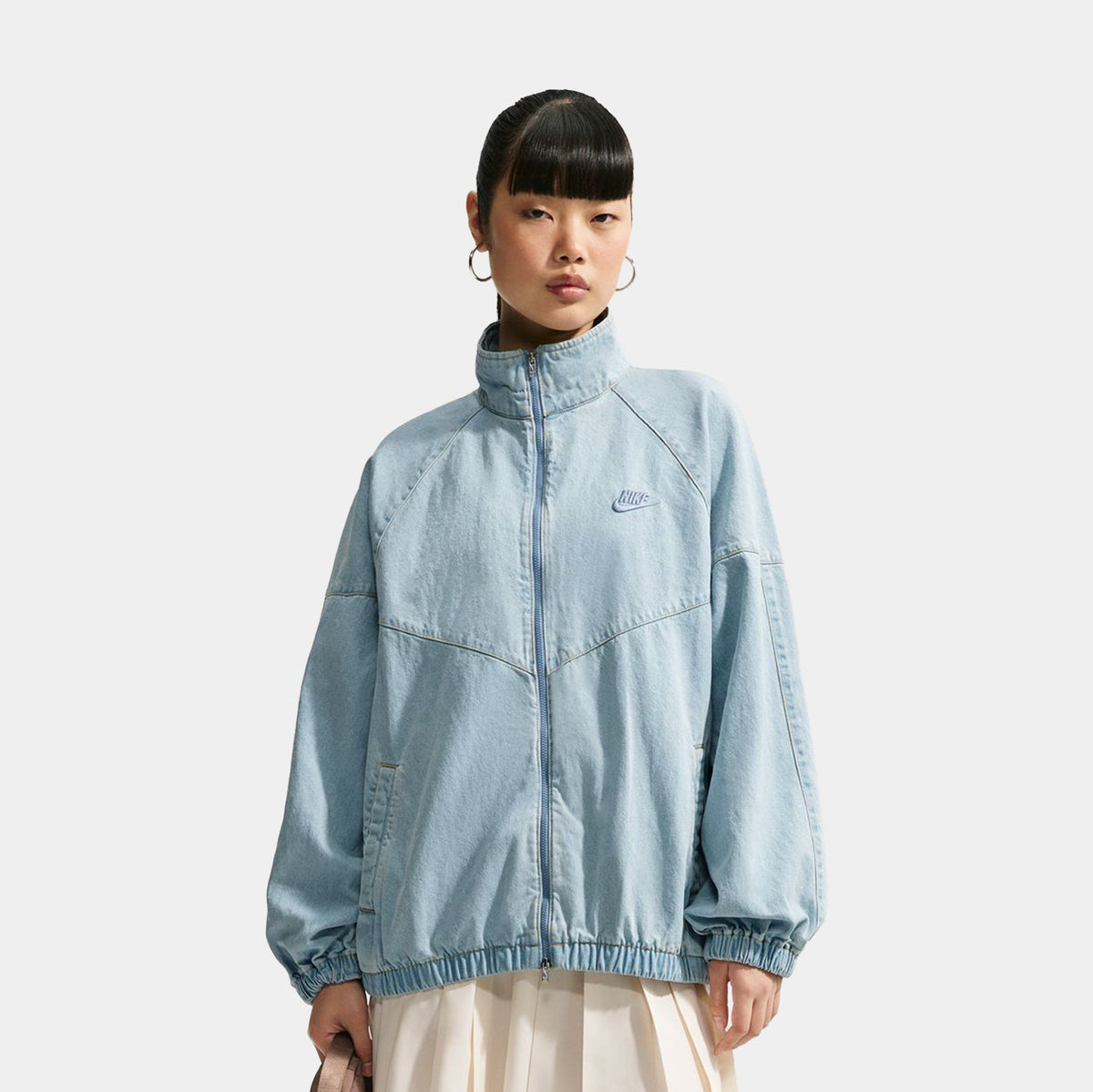 Windrunner Oversized Denim Womens Jacket (Light Armoury Blue/Work Blue)