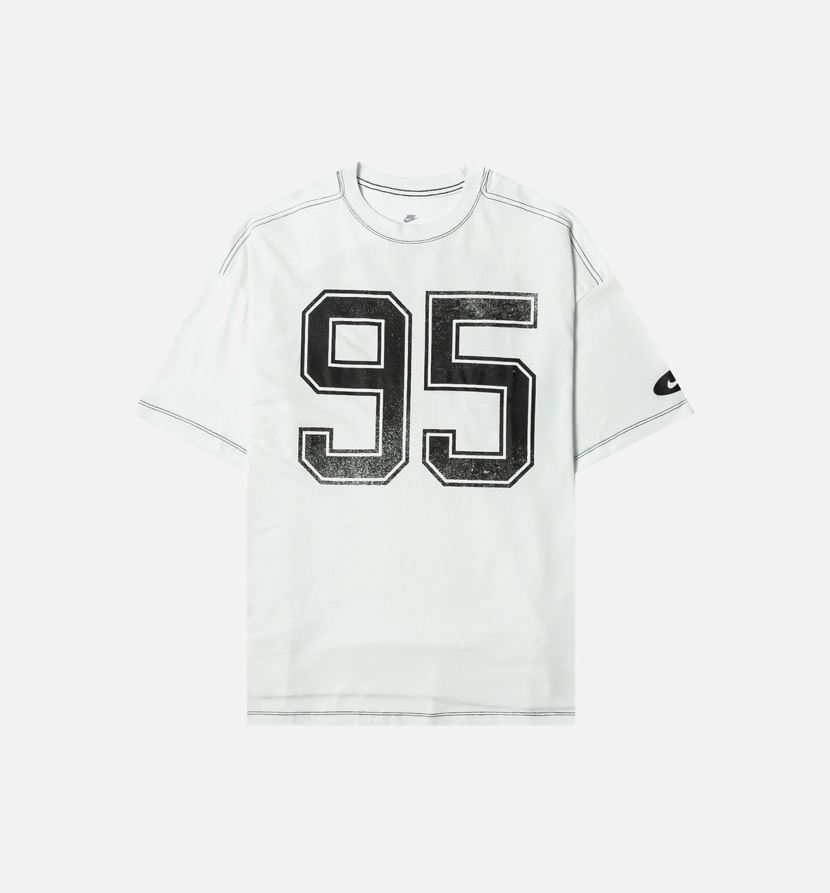 NSW 95 Oversized Womens Short Sleeve Shirt - White/Black