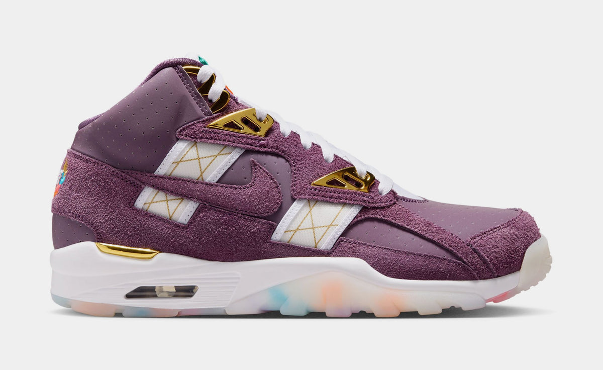 Air Trainer SC Pro Purple Mens Lifestyle Shoes (Pro Purple/White/Sail/Metallic Gold)