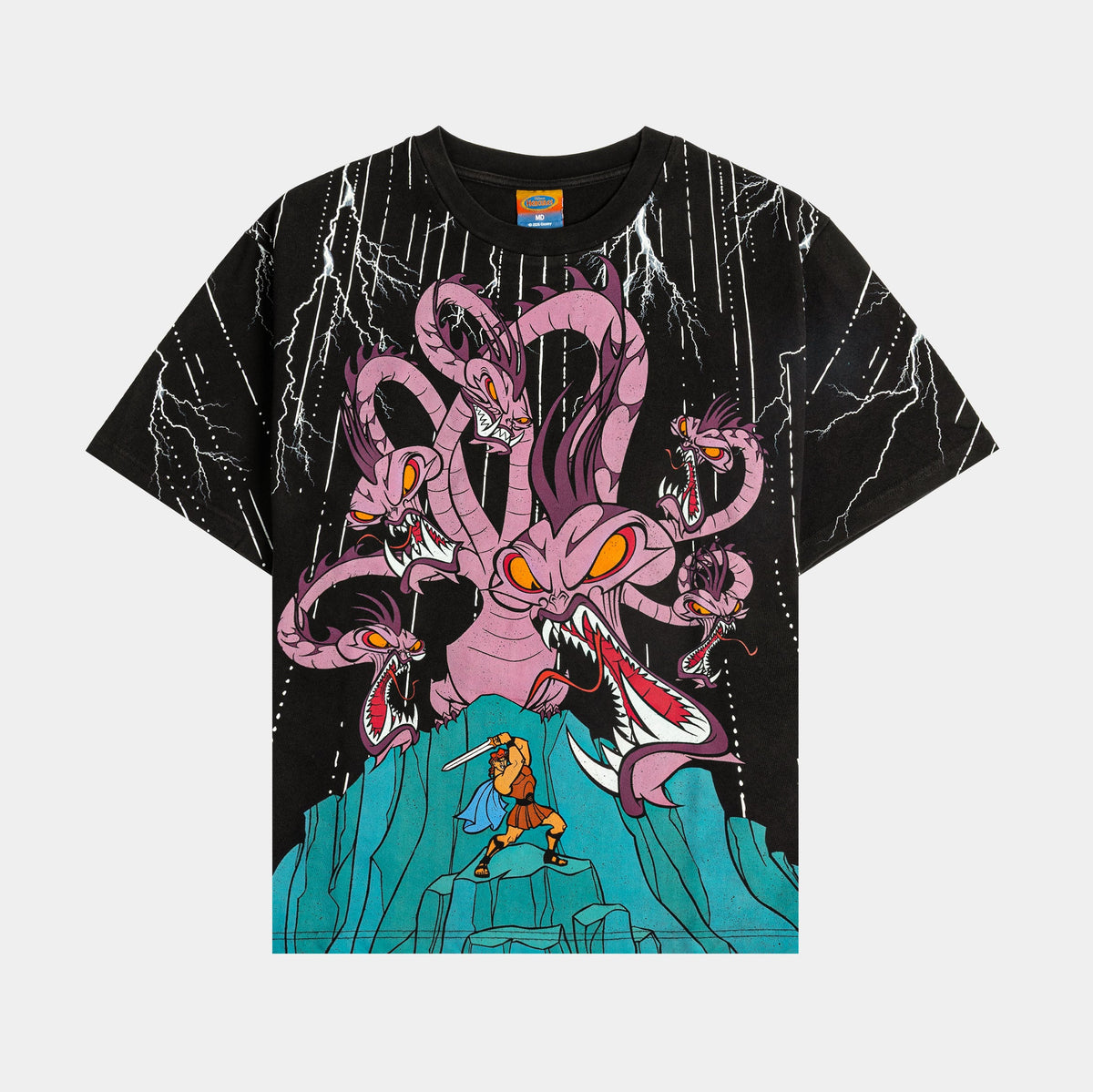 Disney Hercules By Shoe Palace Mens Short Sleeve Shirt (Black/Multicolor)