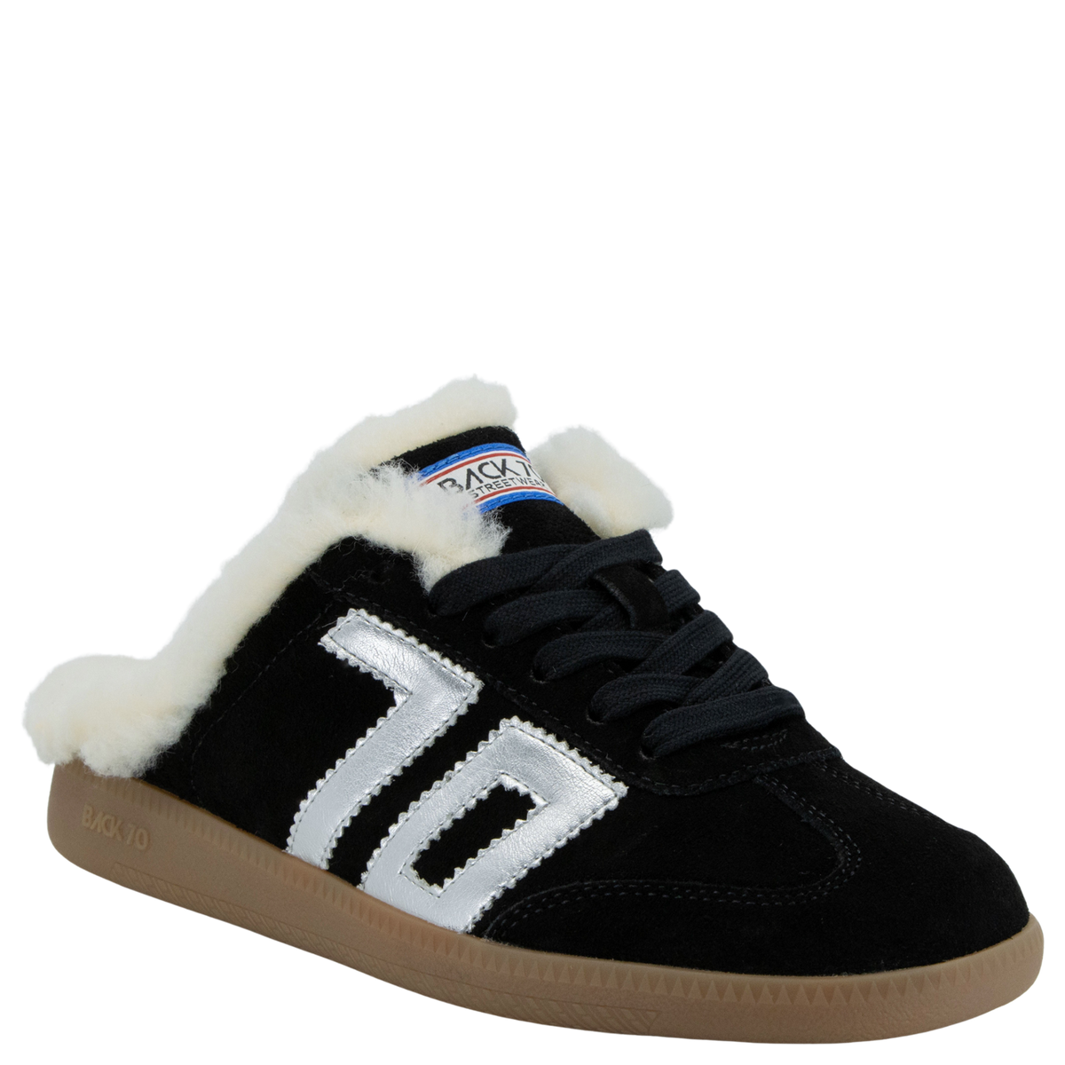 EASTER FL in COAL SILVER Backless Sneakers