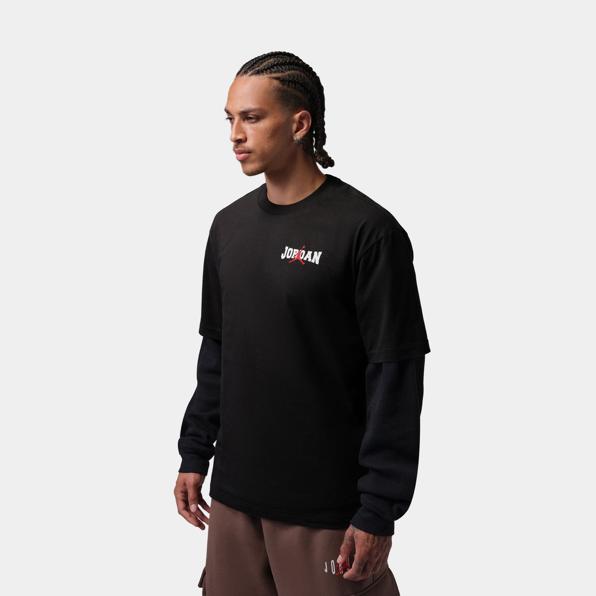 Brooklyn MJ Air Crew Mens Short Sleeve Shirt (Off Noir)