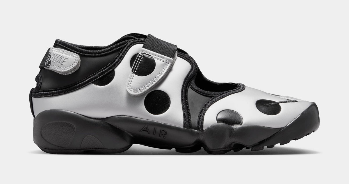 Air Rift Breathe Polka Dot Womens Lifestyle Shoes (Black/Black/Metallic Silver)